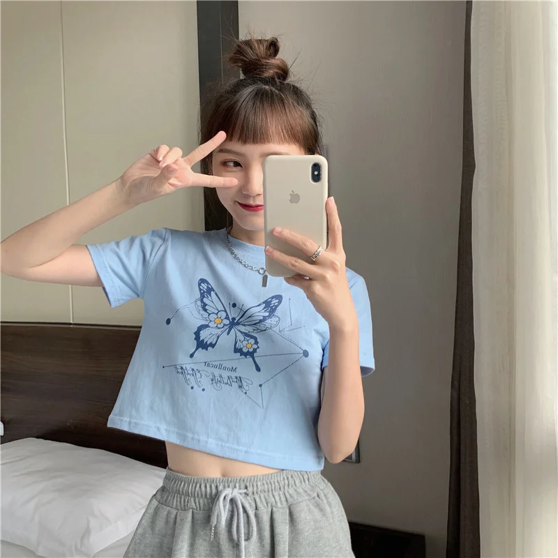 Brownm Brownm Sister Wear Short Short-Sleeved T-Shirt Female 2024 Summer New Korean Version Of The Student Jacket