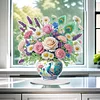 Diamond Painting Acrylic Flowers in a Vase Desktop Diamond Painting Art Kits