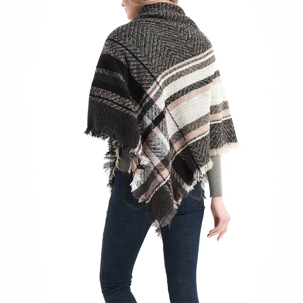 Thickened Herringbone Polyester Scarfs-vocosishoes