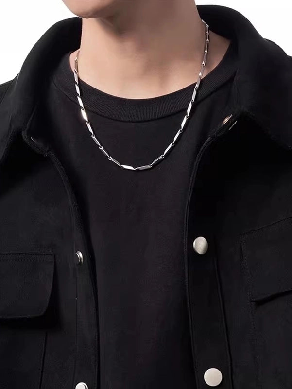 Hip-Hop Retro Solid Color Men'S Necklace