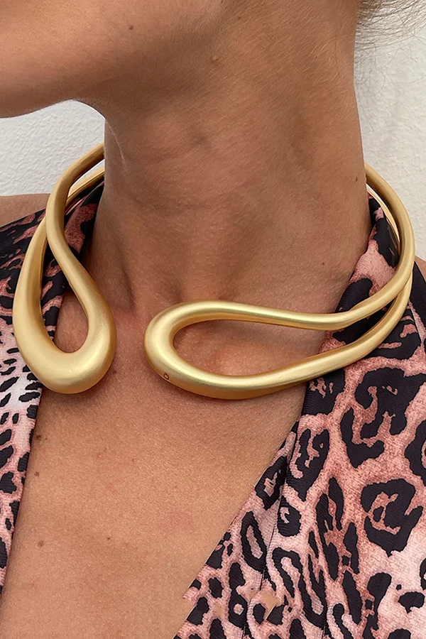 Fashion Alloy Twisted Double Layer Jewelry