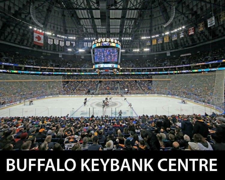 BUFFALO SABRES Key Bank Centre NHL Hockey Arena Glossy 8 x 10 Photo Poster painting Poster