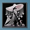 Elegante Dame - speziell geformte Diamond Painting - 30*30cm