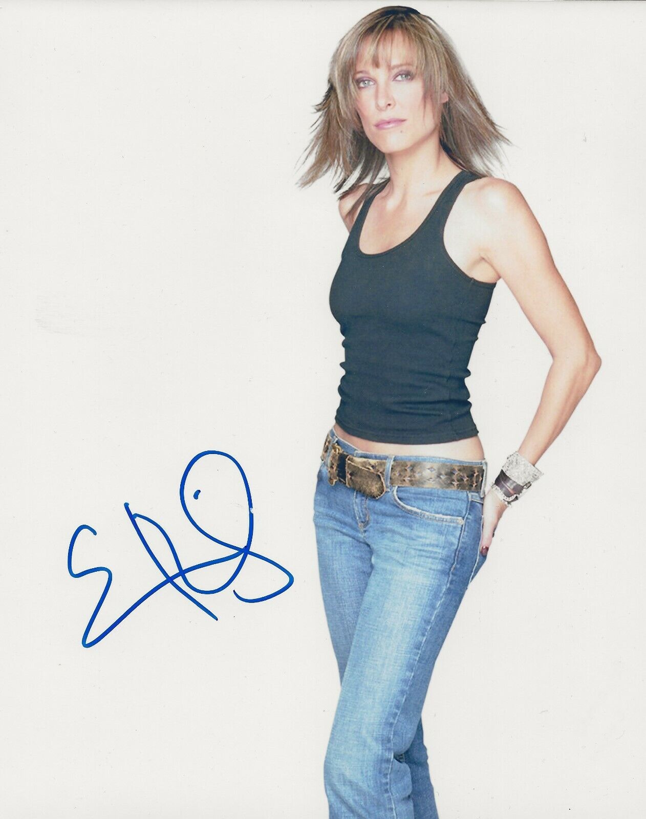 Erin Daniels actress REAL hand SIGNED Photo Poster painting #1 COA The L Word HBO