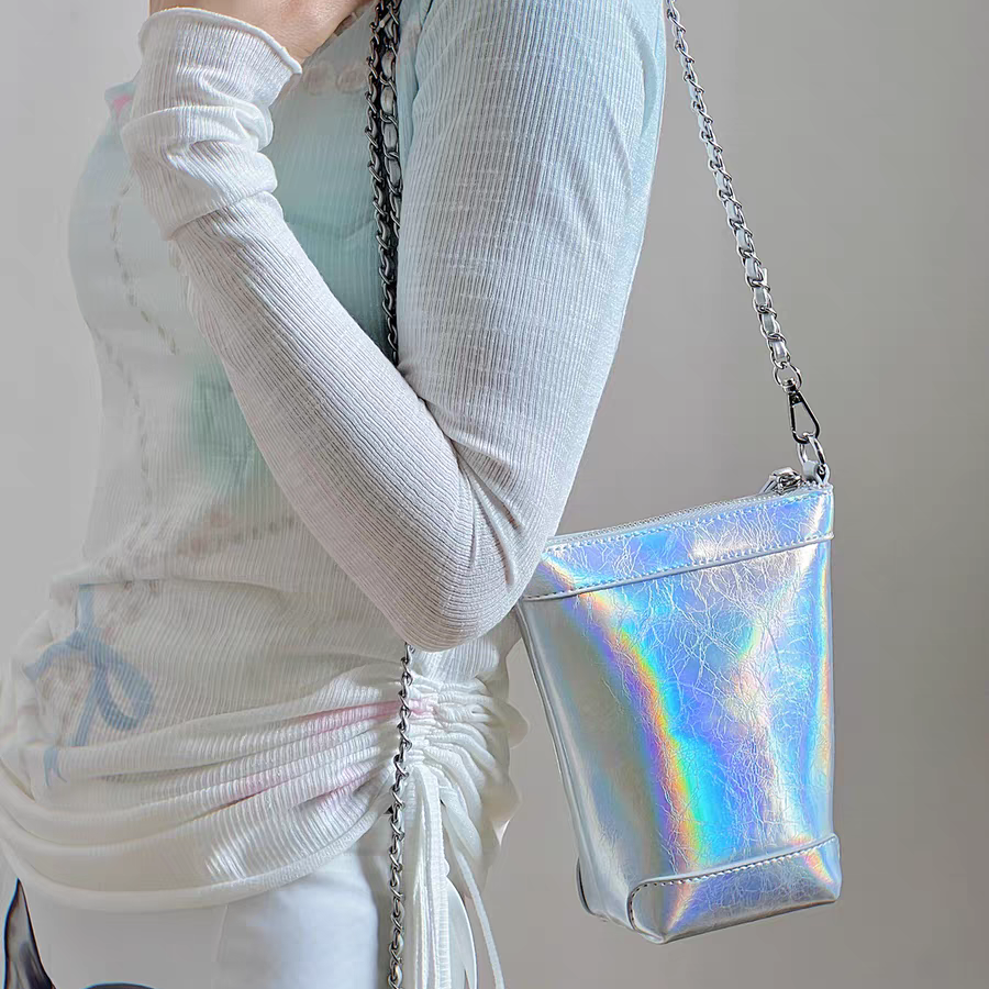 Danccia  "SILVER BUCKET" CROSSBODY BAG 