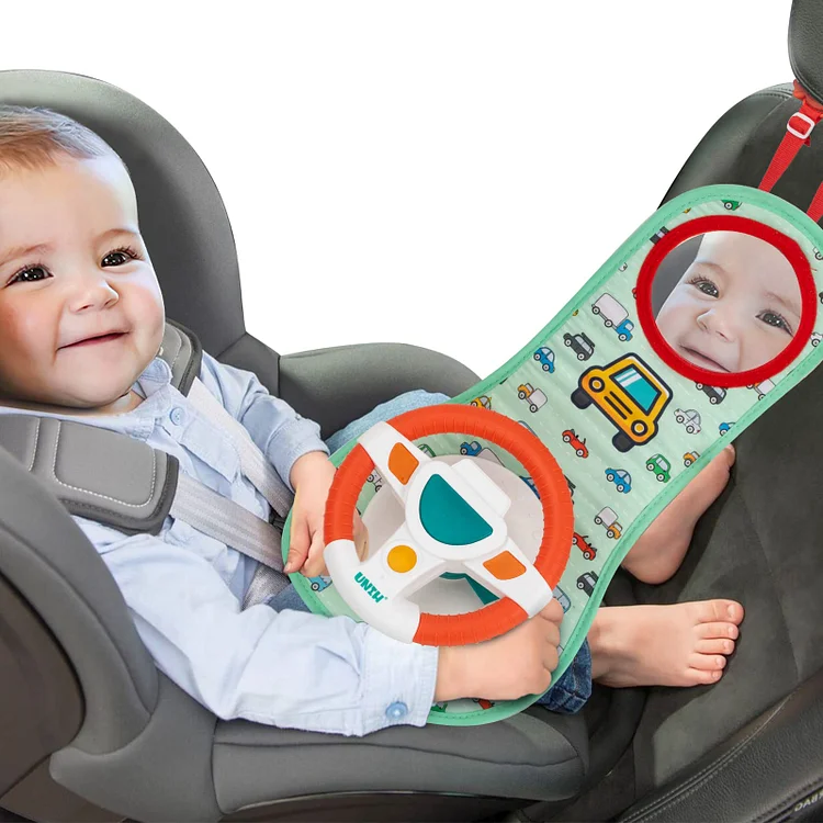 Baby Car Seat Toys for Infants with Mirror
