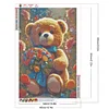 (40*60cm)Bouquet Bear - Full Round Drill Diamond Painting