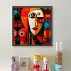 Abstract Figure Painting-11CT Stamped Cross Stitch 40*40cm/15.75*15.75in tapestrymarket