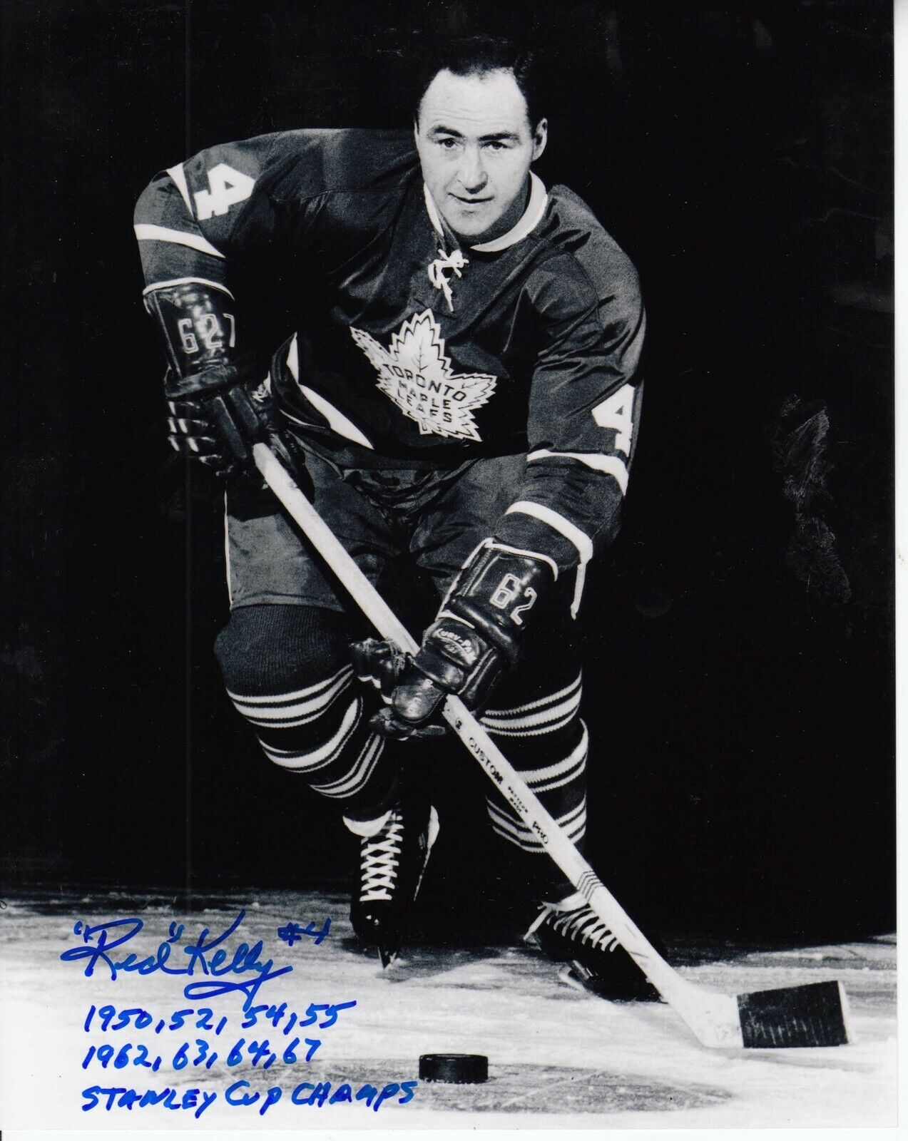 Red Kelly #2 8x10 Photo Poster painting Signed w/ COA W/INSCRIPTIONS