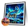 Diamond Painting -DIY Round Drill Starlight Wolf(40x40cm)
