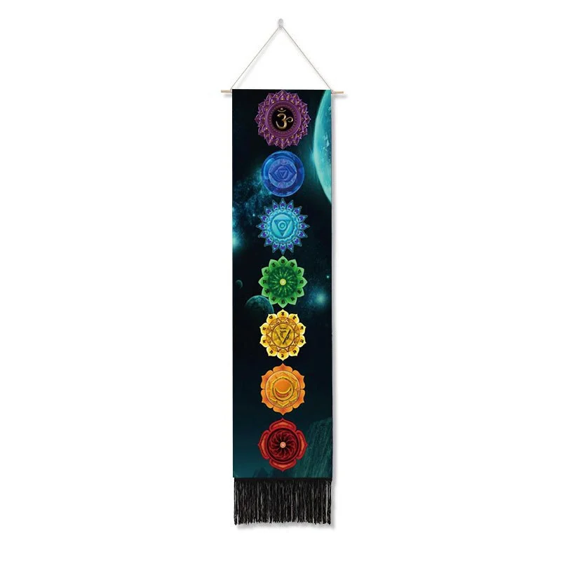 Psychedelic Yoga Phase Tapestry Bohemia Hippi FLower Wall Hanging Tapestries Wall Art Tapestries for Bedroom Living Room Decor