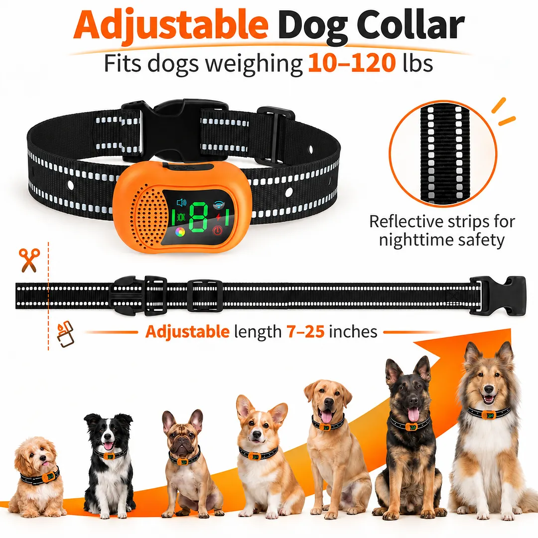 BEBANG 4900FT Dog Training Collar with Remote, Voice Call Dog Shock Collar with 5 Training Modes, IP67 Waterproof Rechargeable E Collar for Small Medium Large Dogs