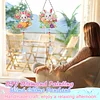 2pcs Flower Bunny Diamond Painting Double-sided Crystal Window Suncatcher Craft Set Birthday Gifts Home Garden Decor Hanging Kit