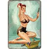 Girl - Vintage Metal Signs(8*12Inch/12*16Inch)-Pin-up-girls