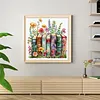 Flowers Books Partial 11CT DIY Beaded Cross Stitch Kits for Beginners Adults Home Wall Decor Cross Stitch Art and Crafts Kits 36x36cm tapestrymarket