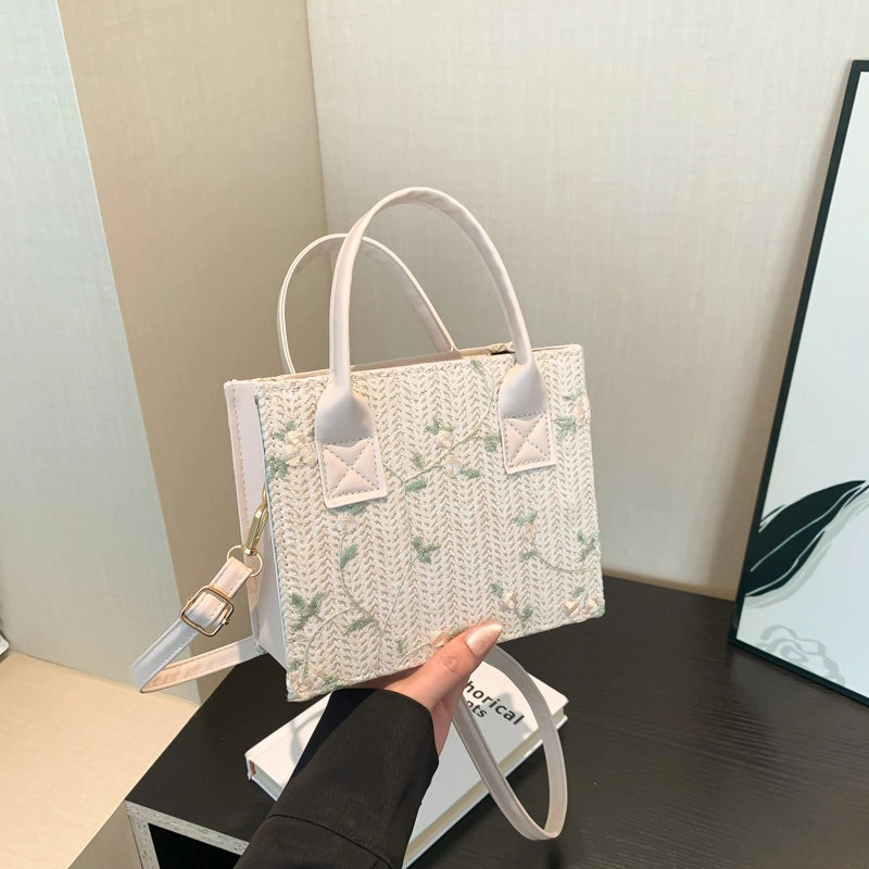 Women’s Medium Pu Leather Solid Color Streetwear Square Zipper Crossbody Bag