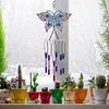 (US Only)Acrylic Wind Chime Bell Pendant Butterfly Diamond Painting Wind Chimes for Decor
