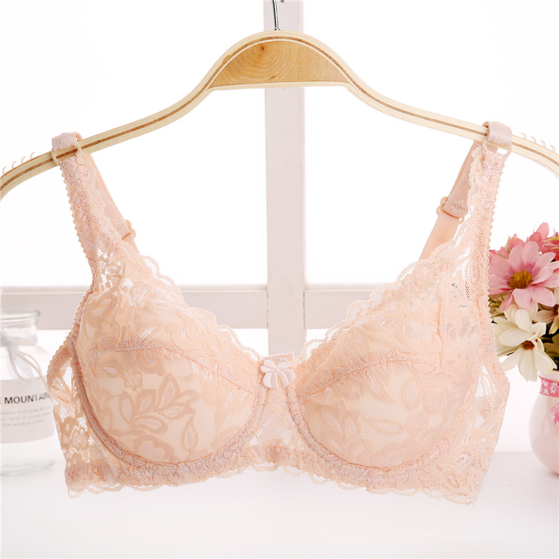 Qinice Summer thin cup Sexy Push Up Bra cool Women Lace Bra for Women thin big cup dress Underwear Padded Women Brassiere Lingerie bra