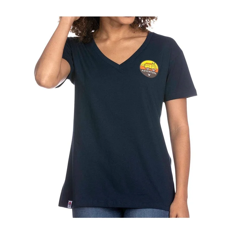 Outdoors with Pokémon Navy Relaxed Fit V-Neck T-Shirt - Women