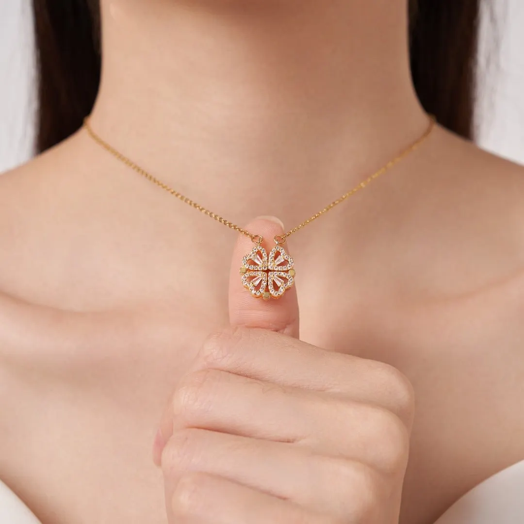 Clover Hearts Necklace