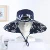 Summer Hat With Fan For Men And Women Charging Sun Protection Sunshade Large Brim Fisherman Hat Adult Camouflage Hat Anti-Ultraviolet