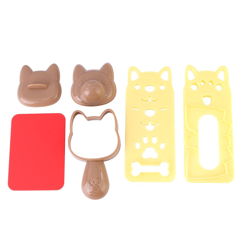 

5pcs/Set Cute Dog Sushi Nori Rice Ball Mold Kitchen DIY Bento Press Maker, 501 Original