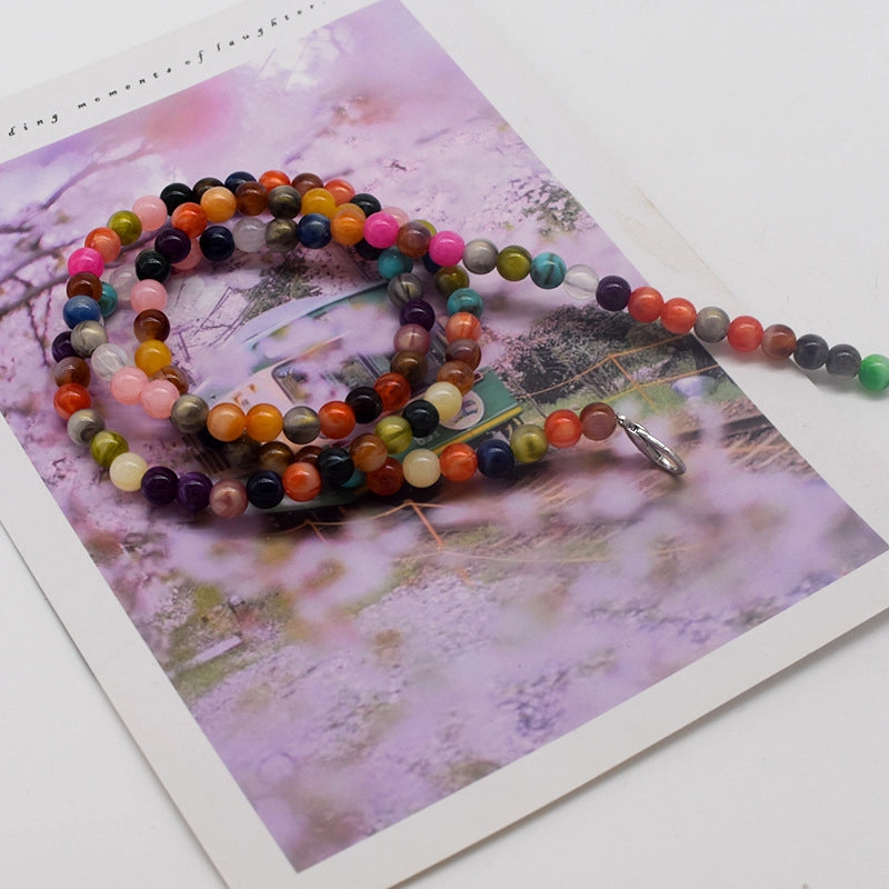 Arylic Color Block Solid Color Bag Chain