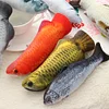 1PC Artificial Fish Plush Pet Cat Puppy Dog Toys Sleeping Toy Cat Mint Catnip Toys Cute Fish Tank Aquarium Decoration