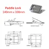Stainless Steel Paddle Latch with Keys for Trailer Tool Box Door Lock (1pc)