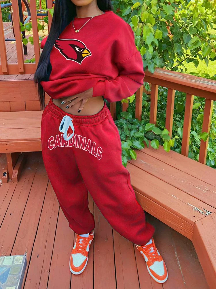 Arizona Cardinals Sportswear Crewneck Sweatshirt Suit
