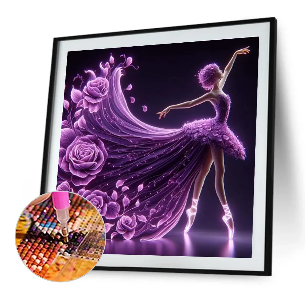 Diamond Painting - Full Round Drill - Girl(Canvas|40*40cm)