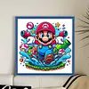 Super Mario-11CT Stamped Cross Stitch 40*40cm/15.75*15.75in tapestrymarket