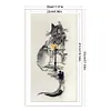 Ink Architectural Cat - 14CT Stamped Cross Stitch - 30*55cm