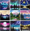 9Pack Landscape-Full Round Diamond Painting(30x30cm)