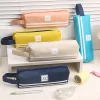 Back to School Season Student Canvas Pens Storage Bag Stylish Stationery