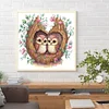 Diamond Painting -DIY Round Drill Owl