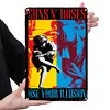 Guns N' Roses - Panneaux en &eacute;tain m&eacute;tallique(20*30cm/30*40cm) - Musique