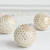 8CM Christmas's Tree Lace Rhombus Hanging Decor Ball
