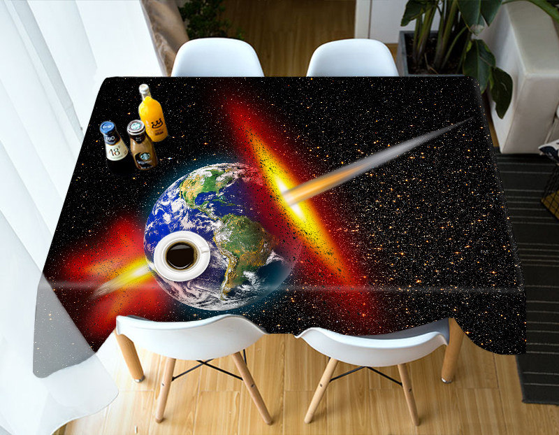 

Earth in the Sky - 3D Tablecloth, 140*140cm, 501 Original