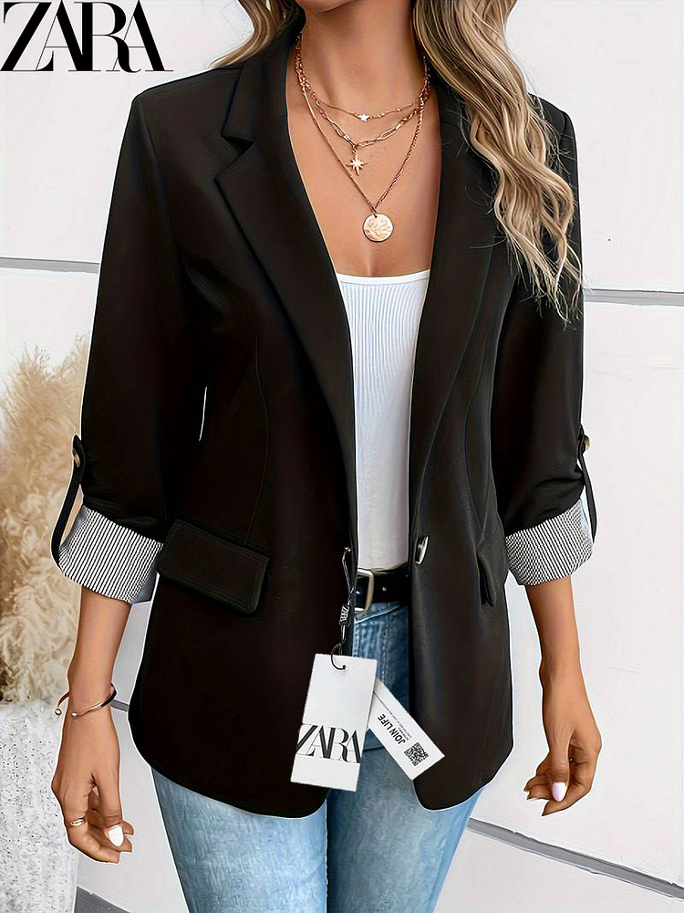 Nové dámské ležérní lehké topy ZARA, kardigan s dlouhým rukávem