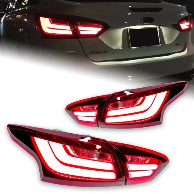 Stunningmore Car Light for Ford Focus 3 Sedan LED Taillight 2012-2014 Rear Dynamic Turn Signal Tail Lamp Auto Accessories ITN Auto