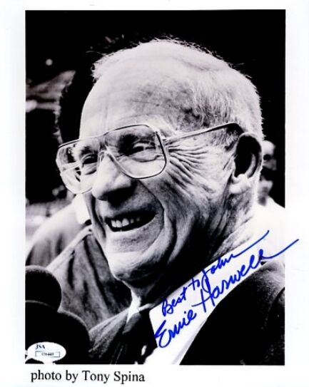 Ernie Harwell Signed Jsa Certed 8x10 Photo Poster painting Autograph