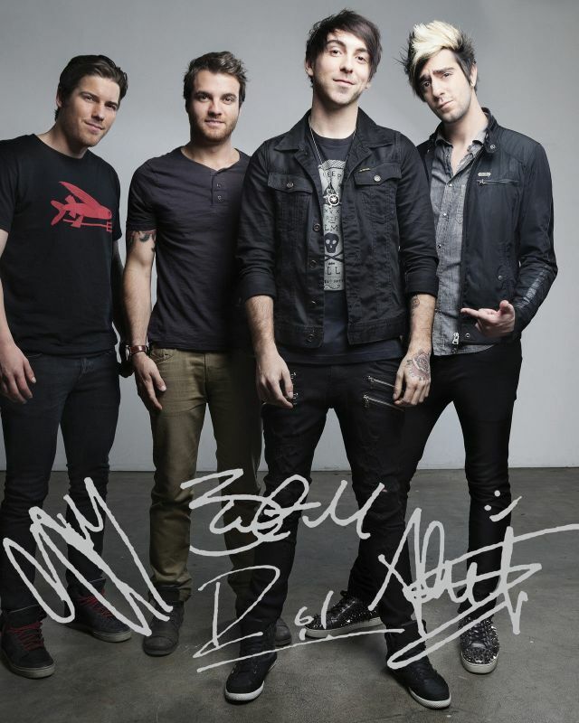 All Time Low Autograph Signed Photo Poster painting Print