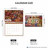 2027 New DIY Diamond Painting Flower Animal Wall Calendar Kit 12-Month Flip Calendar Design Home Decor