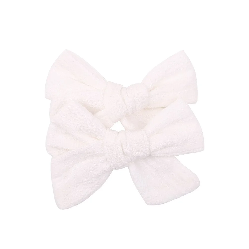 2Pcs/set 2021 New Cotton Linen Print Hair Clips For Cute Baby Girls BB Boutique Hairpins Barrette Headwear Kids Hair Acesssories