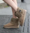 Women's Knitted Short Boots Warm Snow Boots