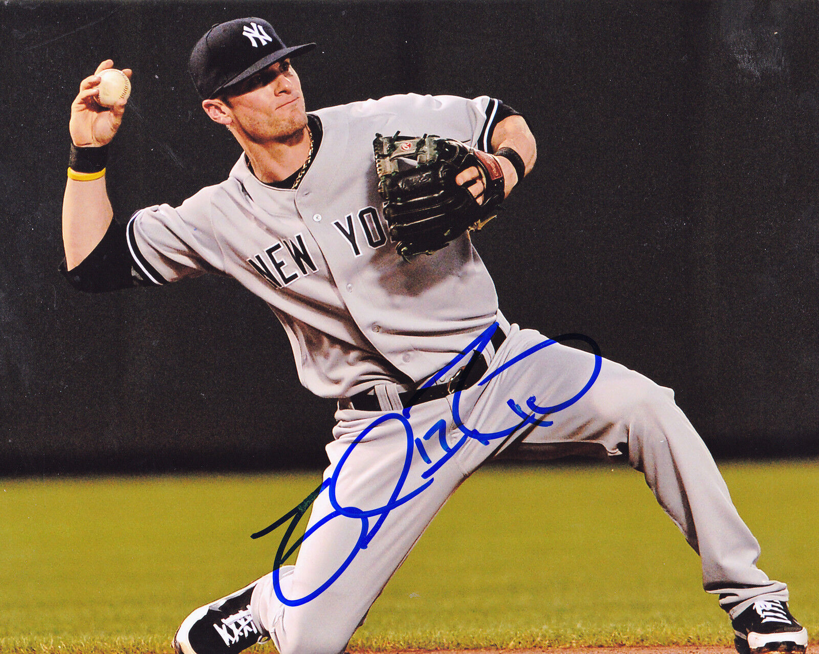 BRENDAN RYAN NEW YORK YANKEES ACTION SIGNED 8x10