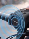 120dB Loud Bike Horn Waterproof Universal Mount Silicone Horns Type-C Rechargeable Adjustable Volume Settings Horn for Motorcycle Scooter Bicycle