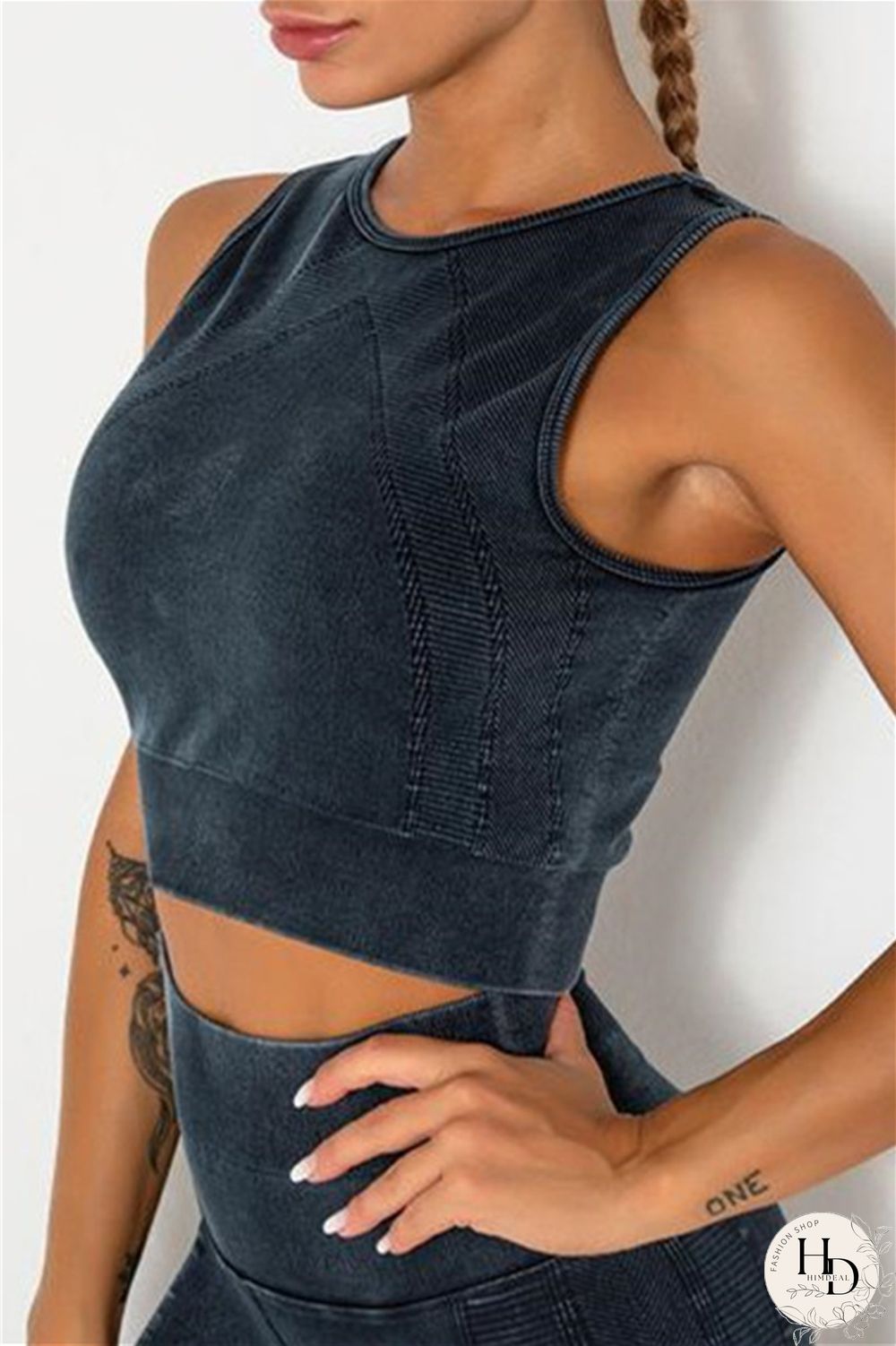 Grey Casual Sportswear Solid Vests