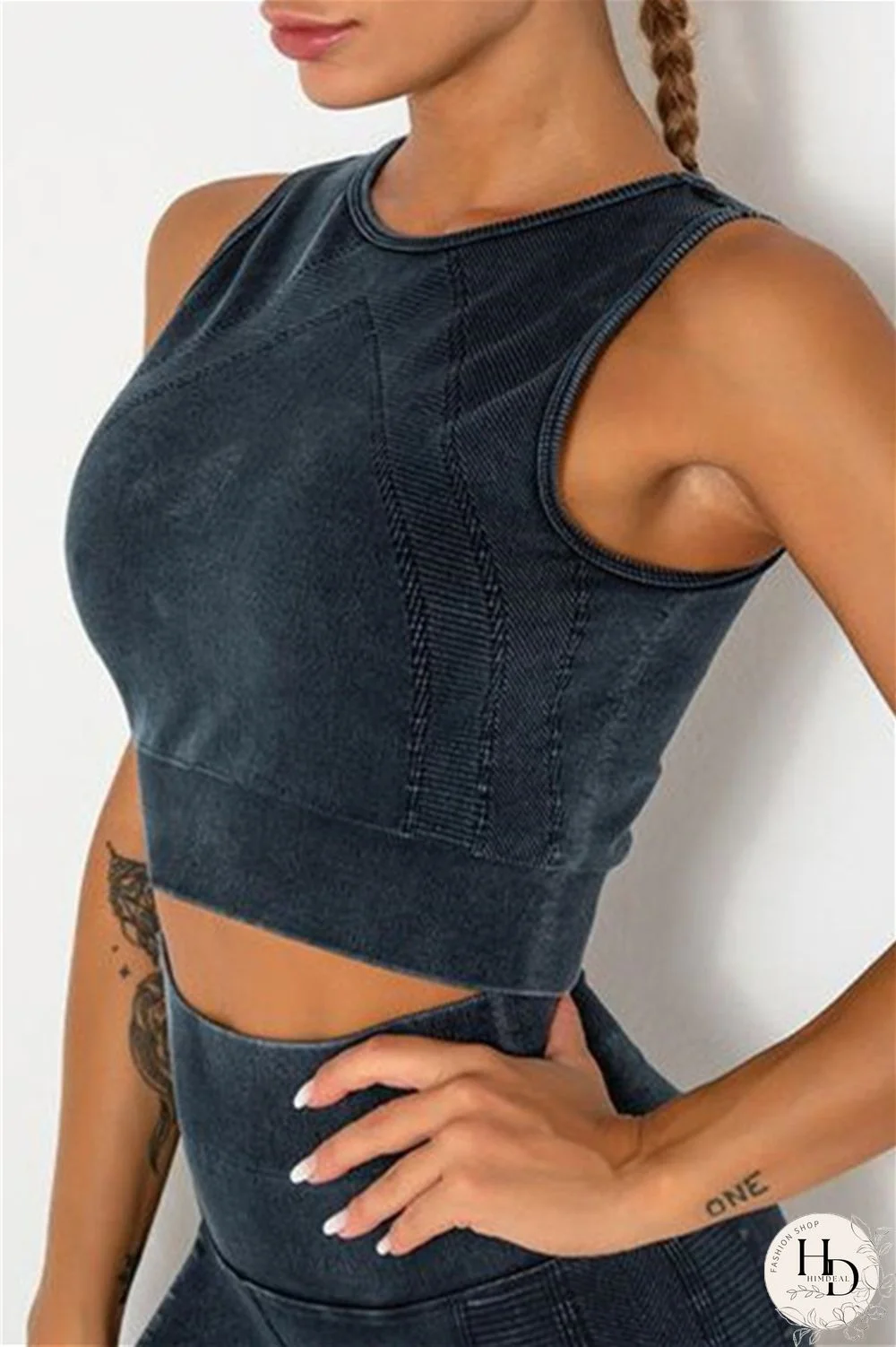 Grey Casual Sportswear Solid Vests